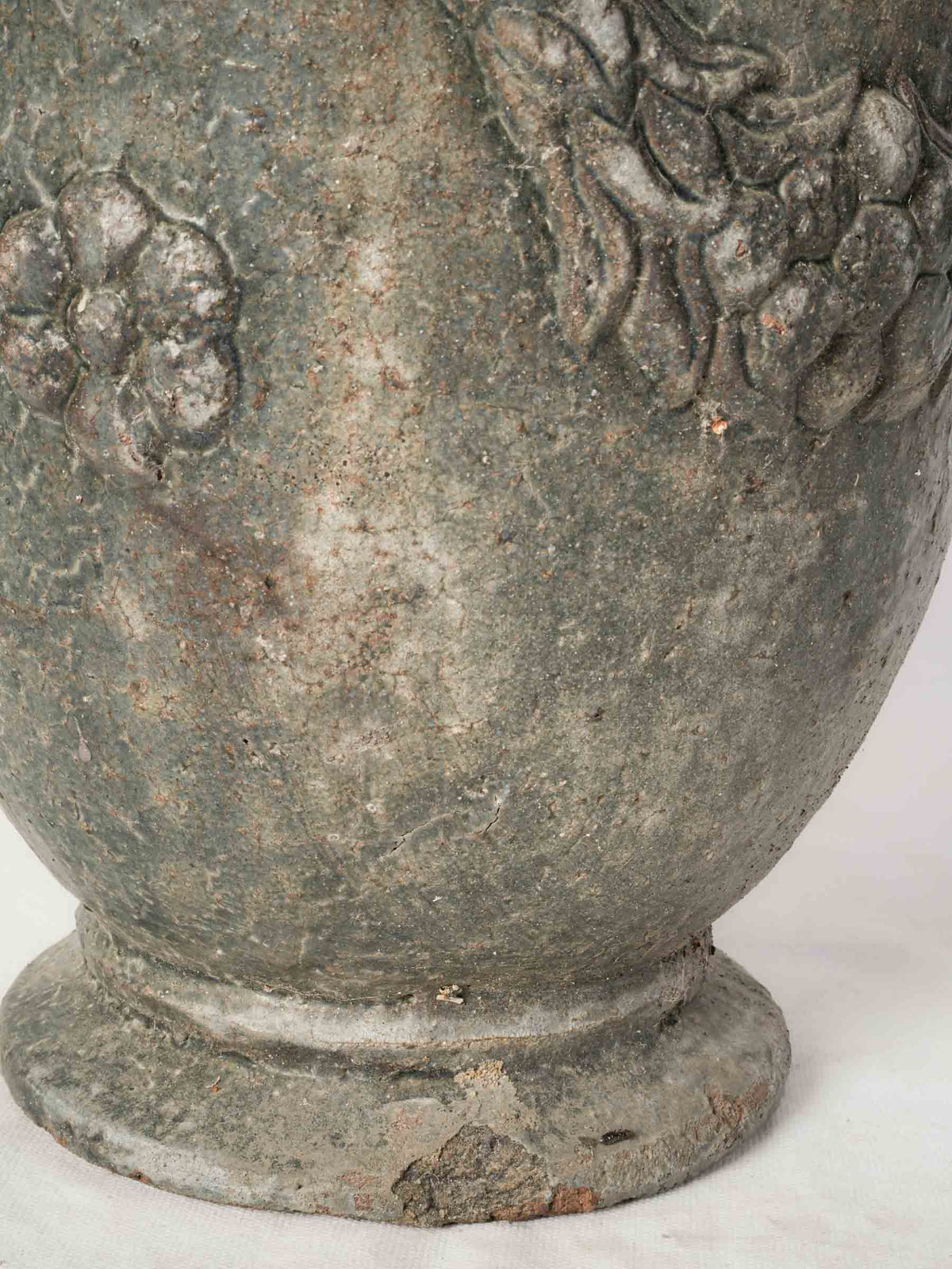 Vintage Terracotta Garden Urn in the Anduze Style w/ Mottled Glaze - 15" x 13½"