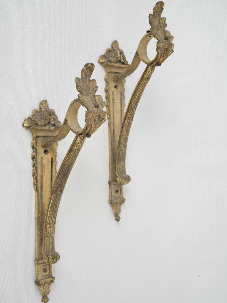 Classic Acanthus Leaves French Curtain Rod Holders