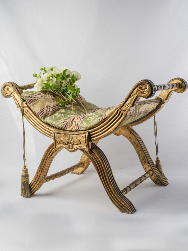 Elegant antique curule chair