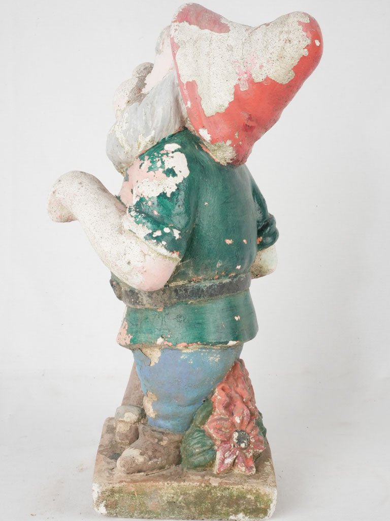 Mid century garden dwarf - Happy (Snow White & the 7 dwarfs) 19"