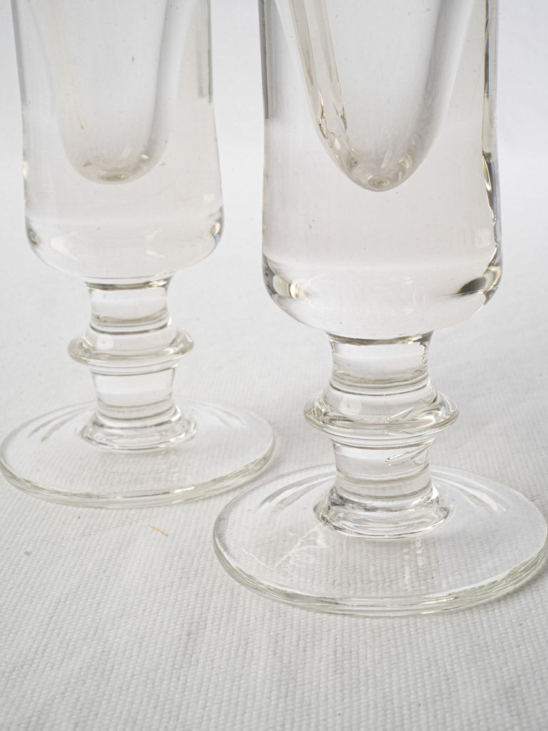 Classic beveled base decorative glasses  