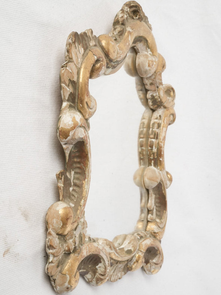 Petite Late 18th Century Italian Rocaille Giltwood Mirror - 12¼" x 10¾"