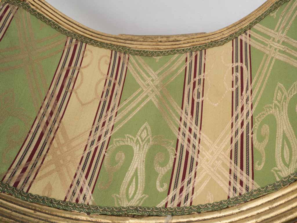 Sculptural upholstered antique chair