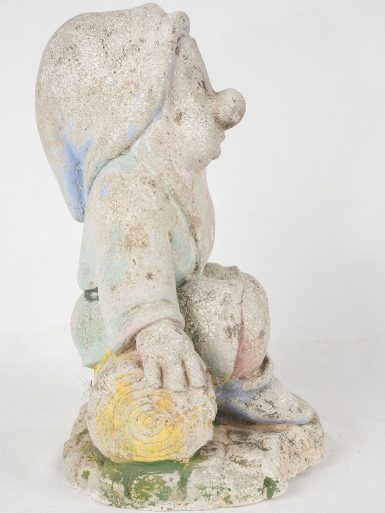 Mid century garden dwarf - Sleepy (Snow White & the 7 dwarfs) 16¼"