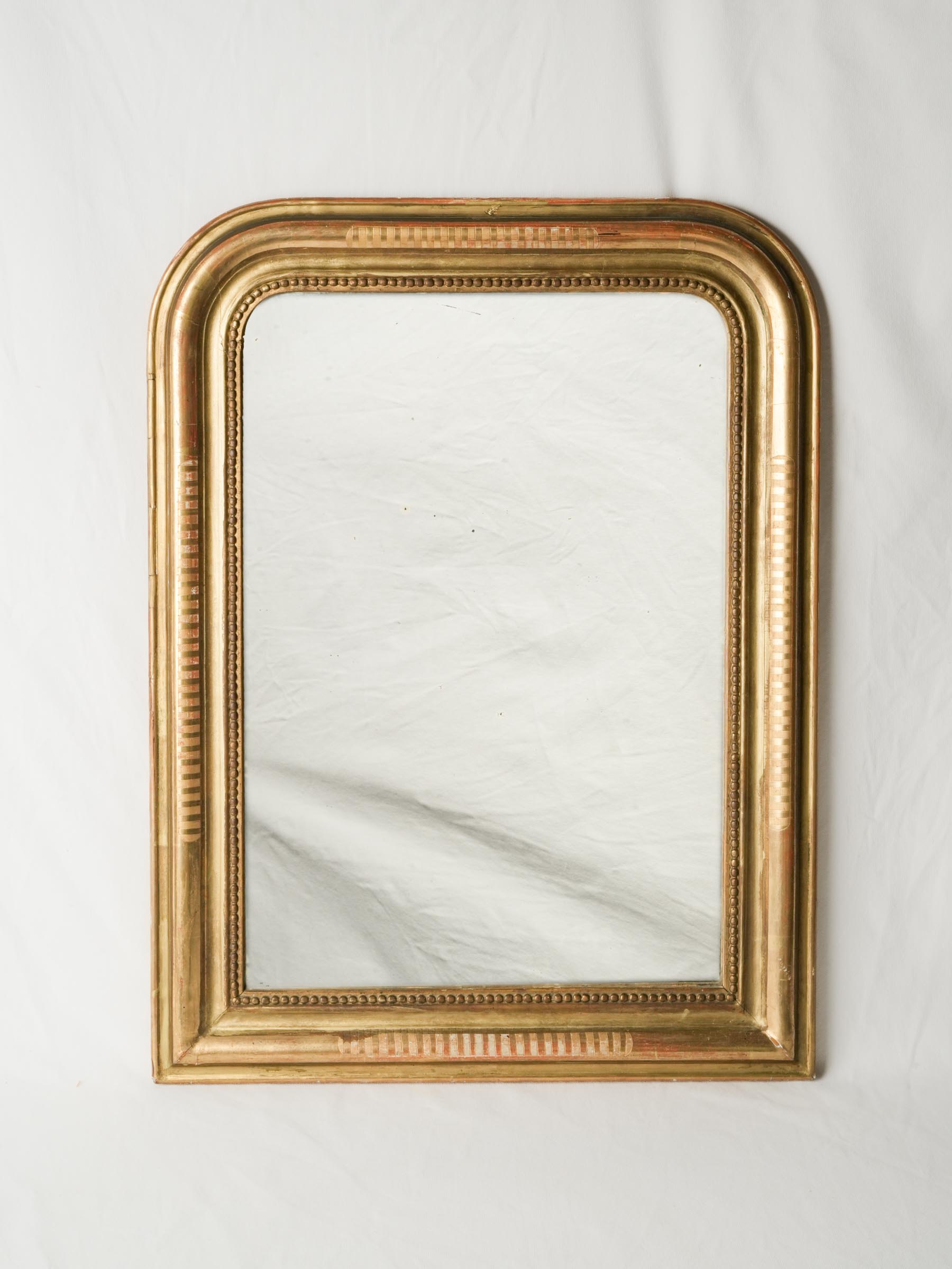 Beautiful Petite Louis-Philippe Water-Gilded Mirror - 29½" x 22"