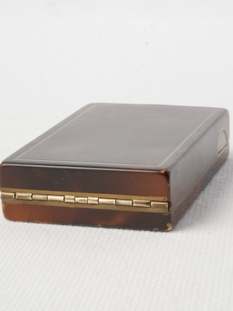 Charming timeworn patina compact