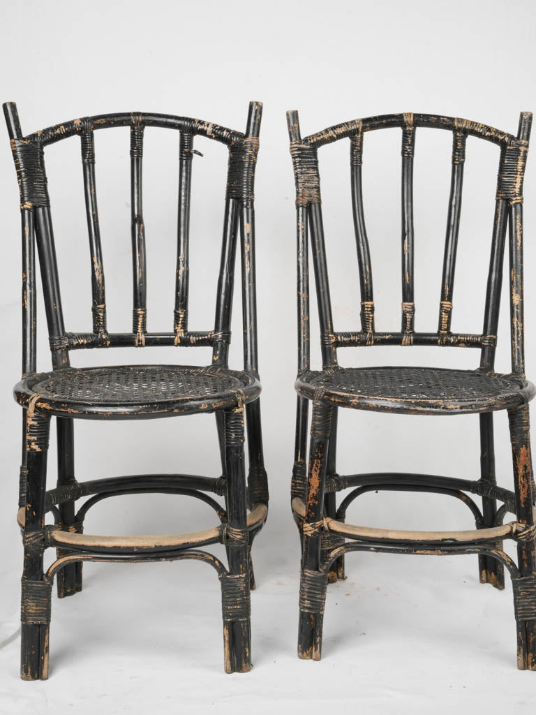 Mid-century French bistro chairs  