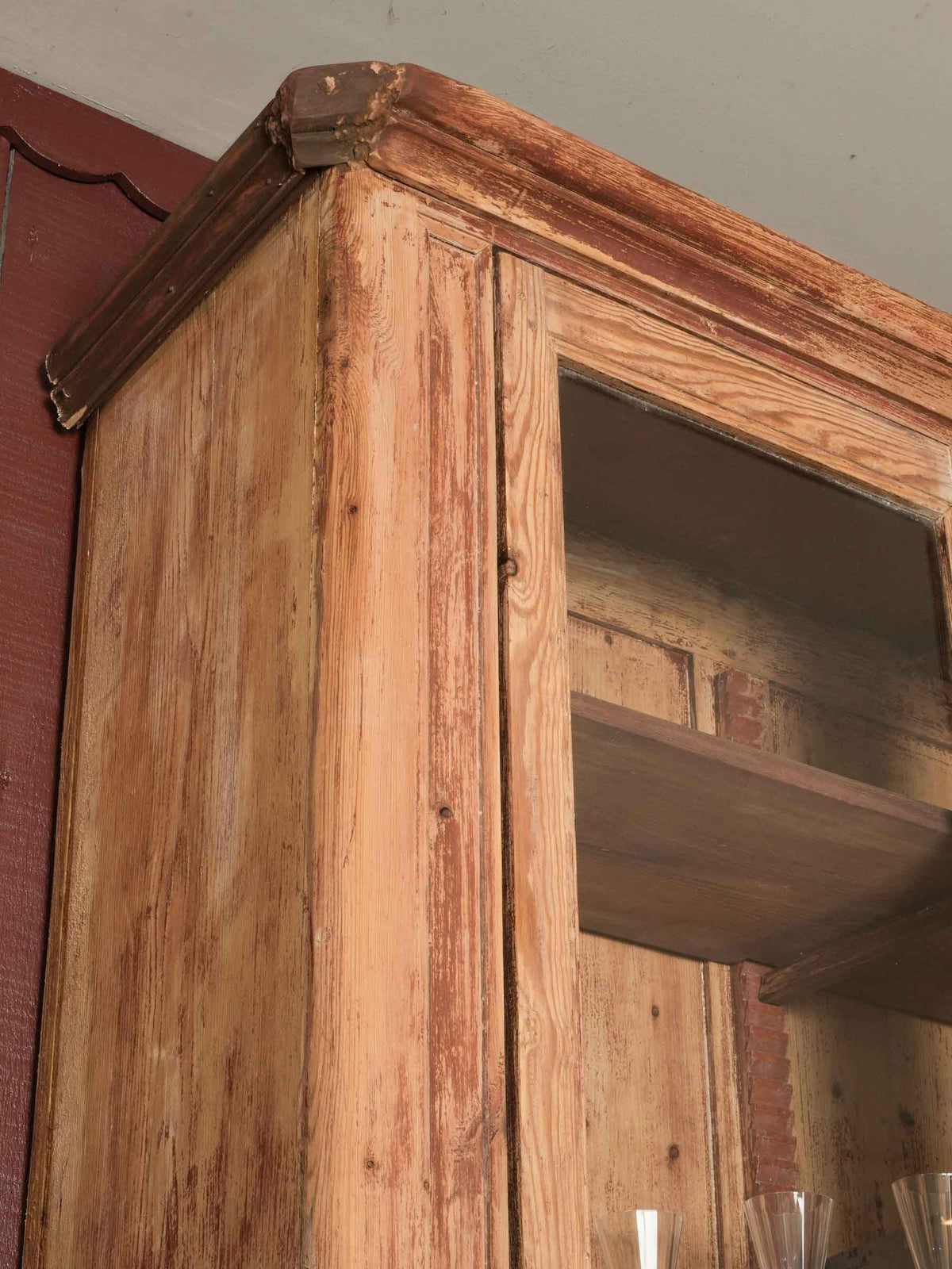 Early 20th-Century Display Cabinet w/ Tall Glazed Upper Section - 102¾" x 82"