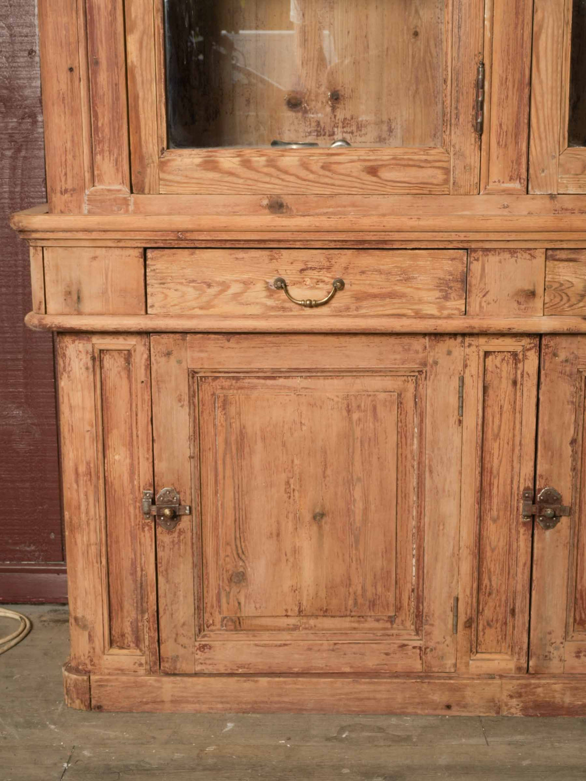 Early 20th-Century Display Cabinet w/ Tall Glazed Upper Section - 102¾" x 82"