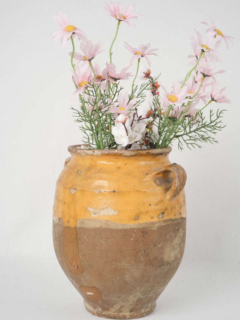 Provençal 19th-century crackled glaze pot