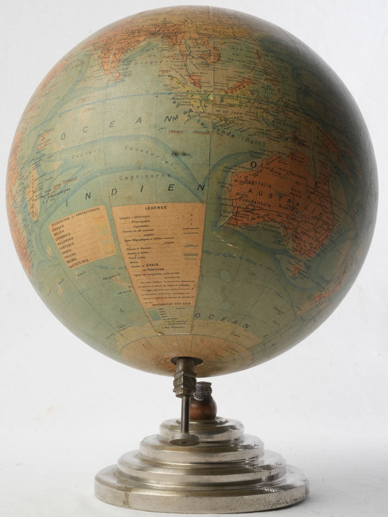 Authentic 1940s tabletop globe