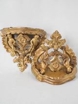 Vintage giltwood daisy wall sculptures