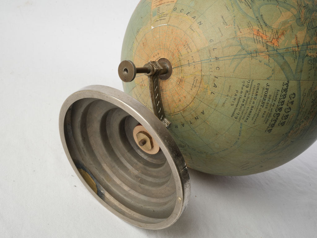 Timeless cartographic masterpiece globe