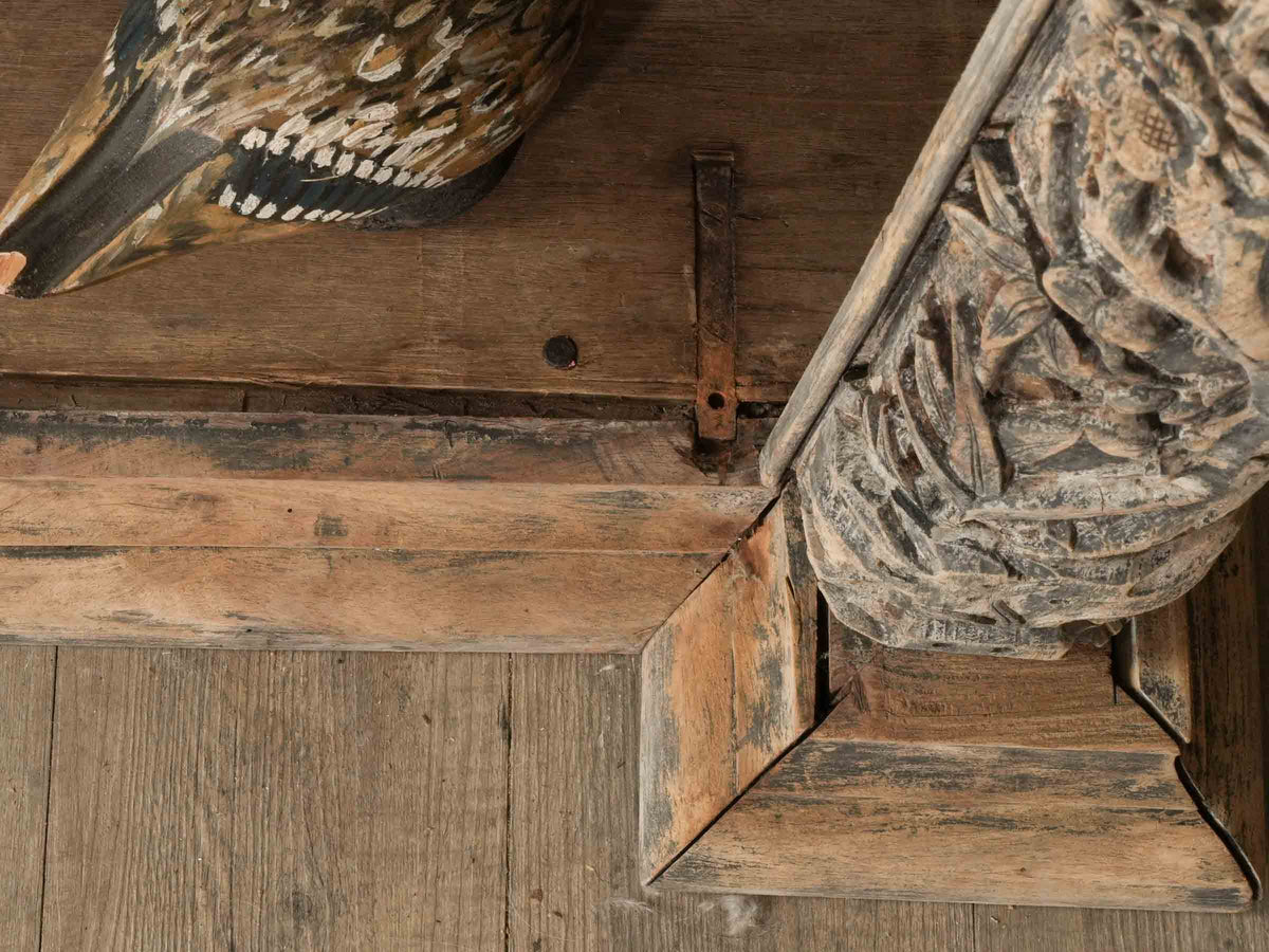 Carved Wooden Console Assembled from Antique Elements - 56¾"