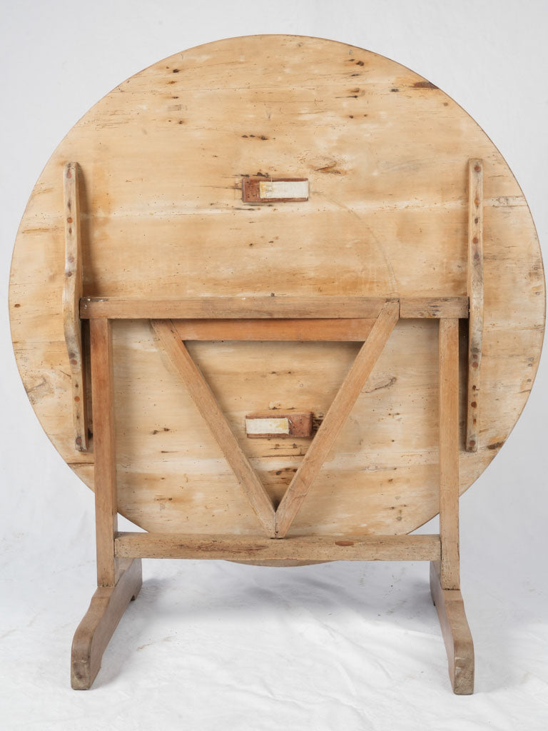 Elegant pine folding wine table  
