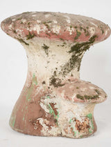 Mid century cement garden mushroom 13¾"