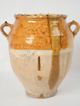 Antique Half-Glazed Terracotta Confit Pot