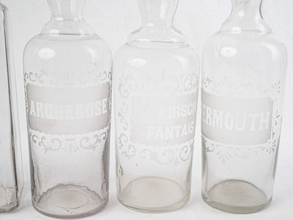 Collectible aged whimsical carafes