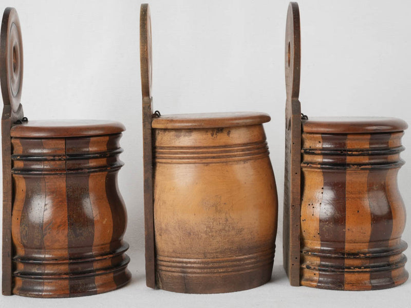 Collectible wooden salt containers