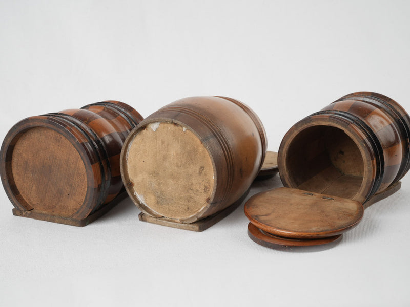 Antique Scottish lidded salt holders