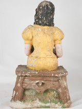Antique garden statue of Snow White - yellow dress 24"