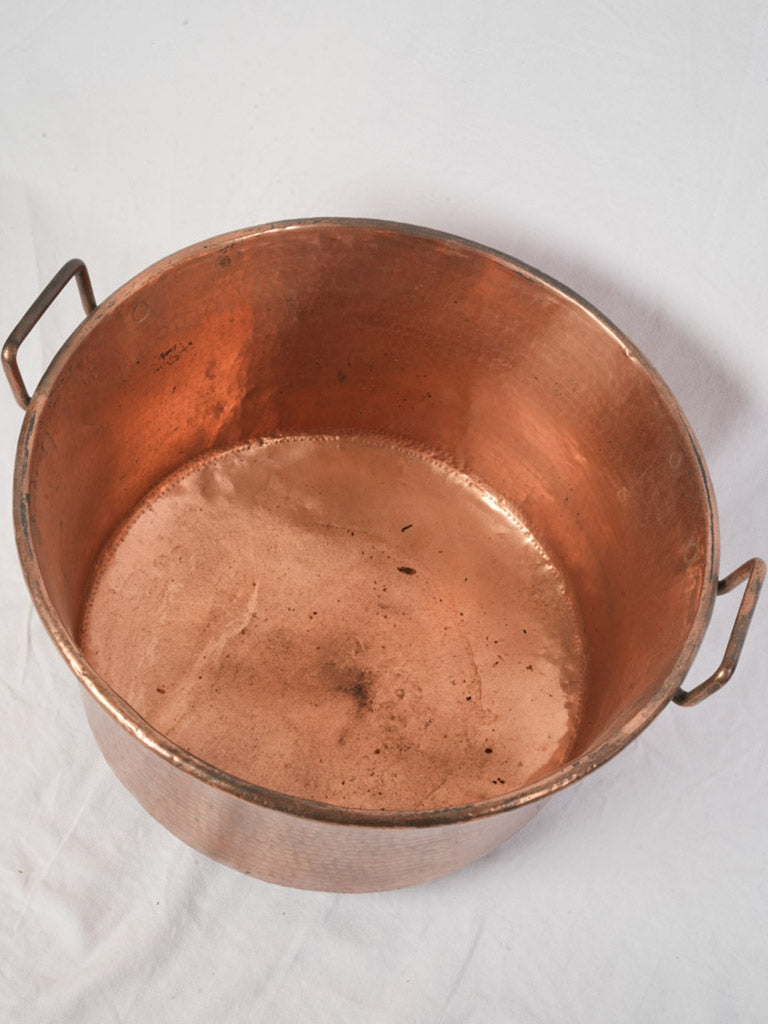 Deep copper basin for centerpiece  