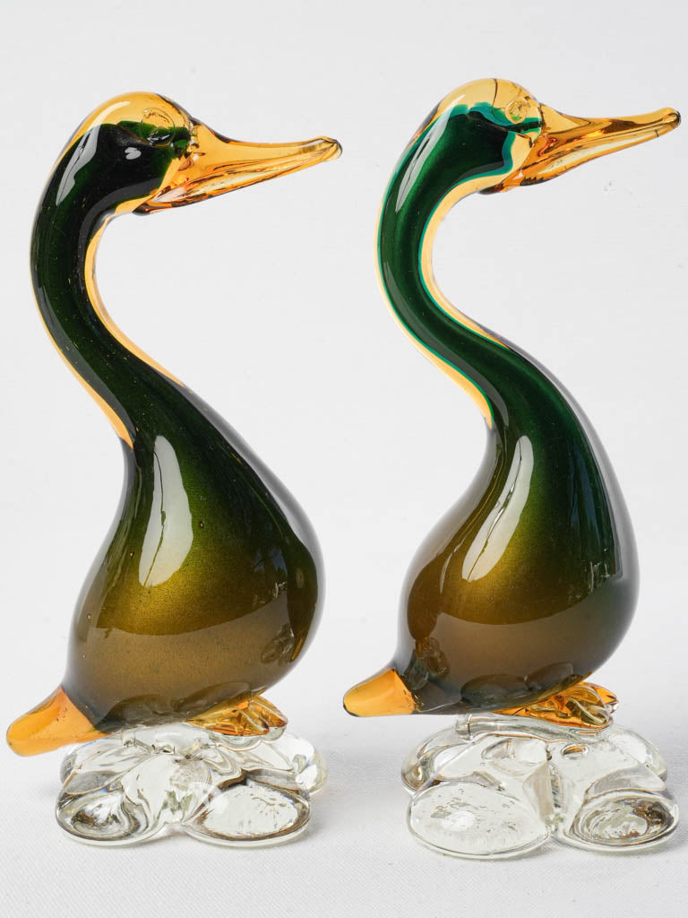 Stylish textured glass animal figures