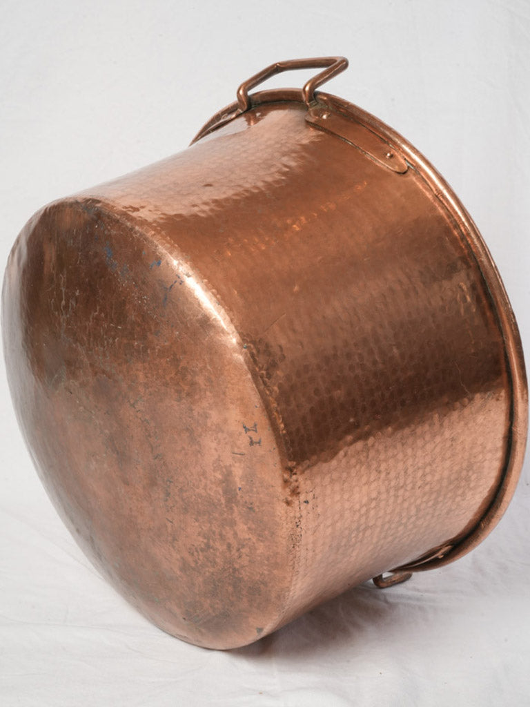 Century-old decorative copper basin