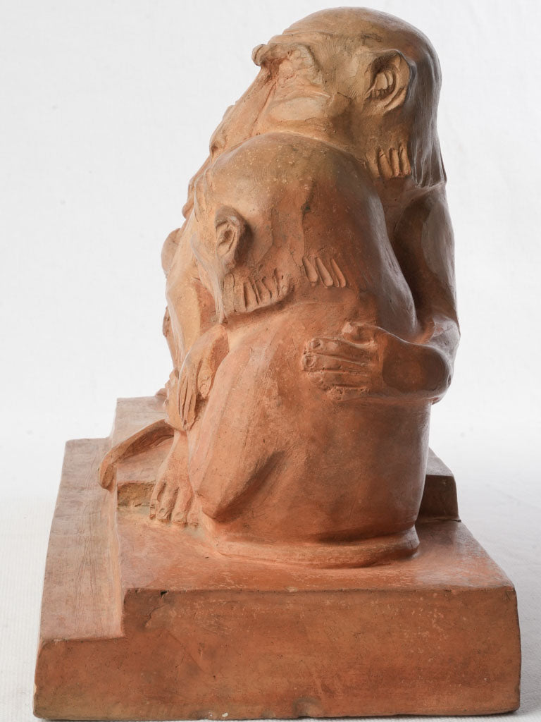 Timeworn surface terracotta collectible