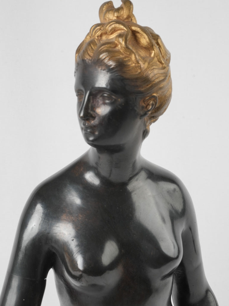 Exquisite signed Houdon bronze statue