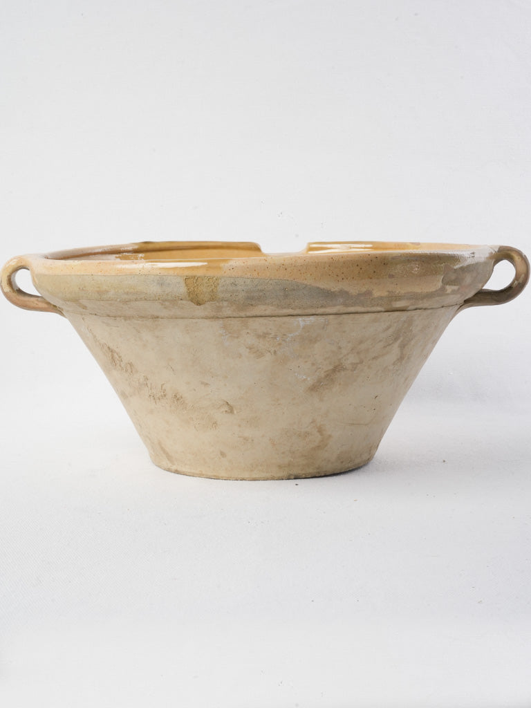Decorative vintage earthenware tian bowl  