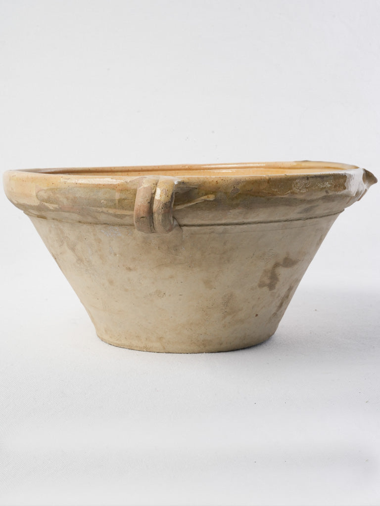 Unglazed terracotta exterior tian bowl  