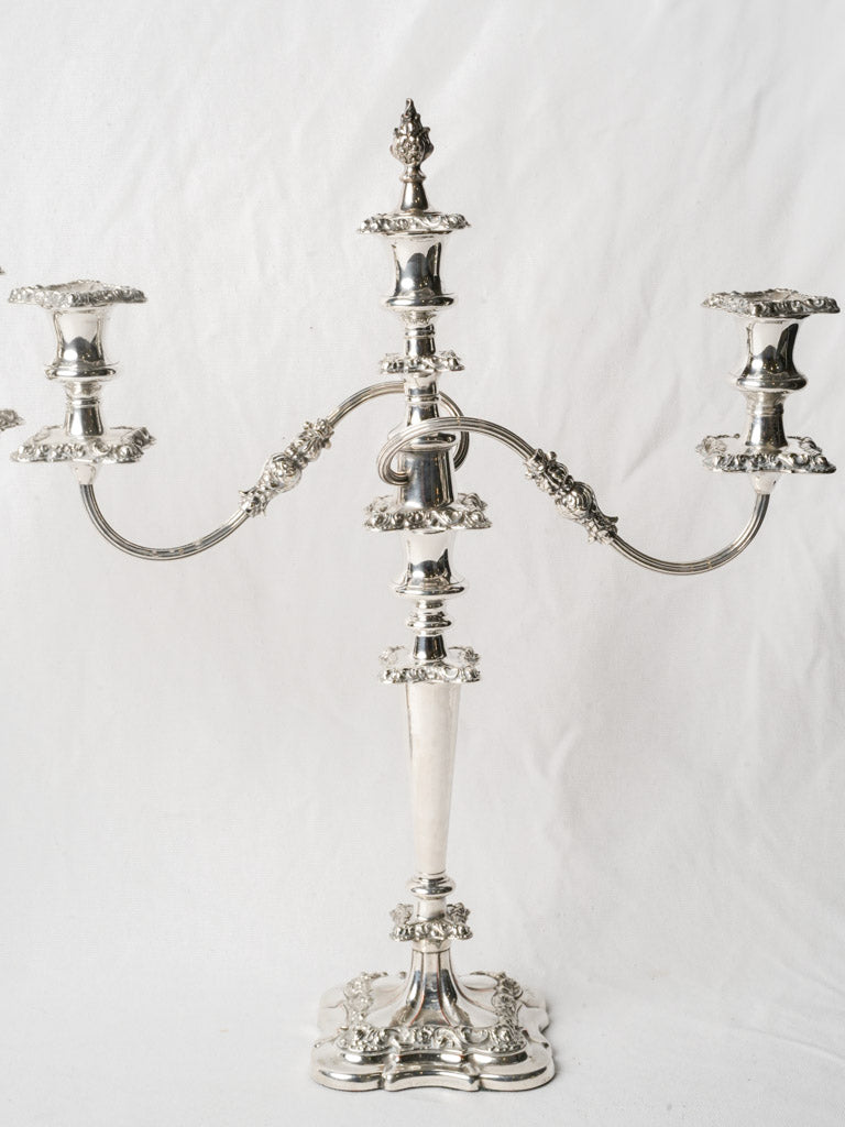 Luxurious convertible floral candle holders