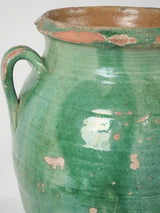 Aged French countryside olive jar