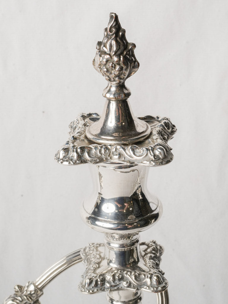 Classic gracefully scrolled twin candlesticks