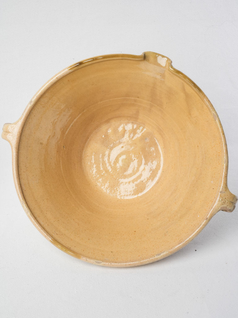 Sturdy handled terracotta tian bowl  