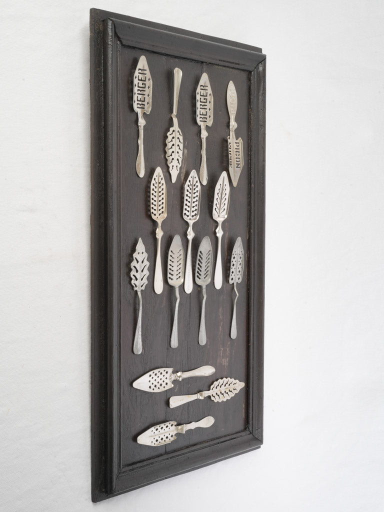 Historical advertising type spoons collection  