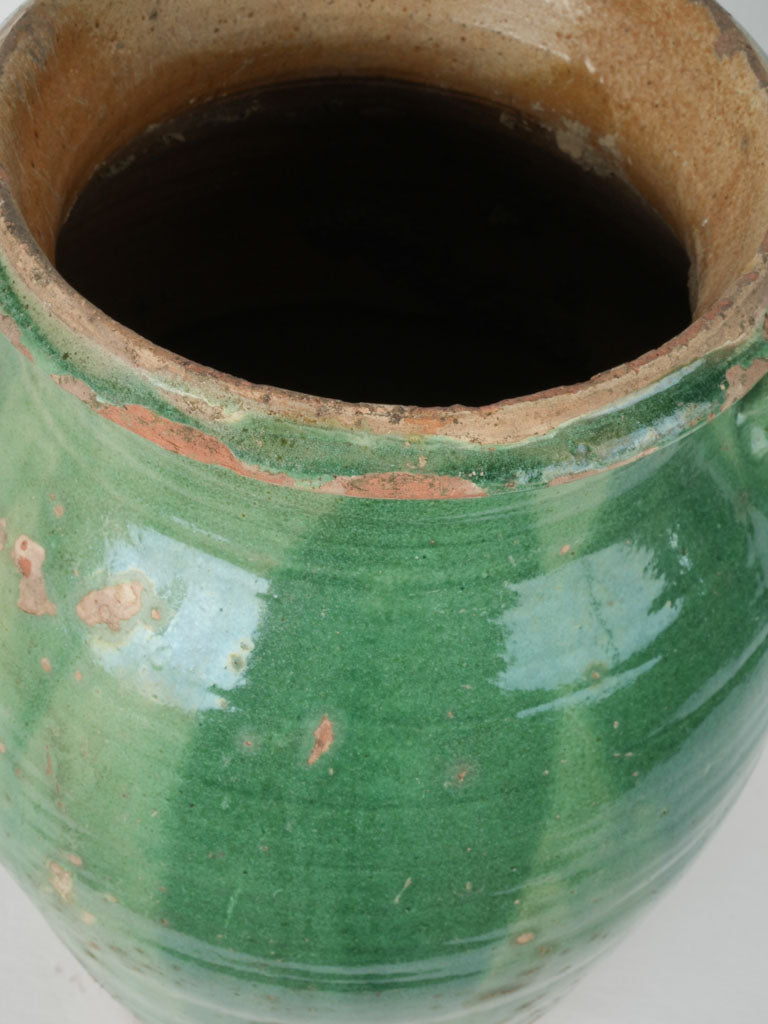 Traditional 19th-century Tournac olive jar