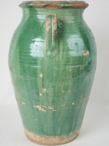 Traditionally glazed historic French jar