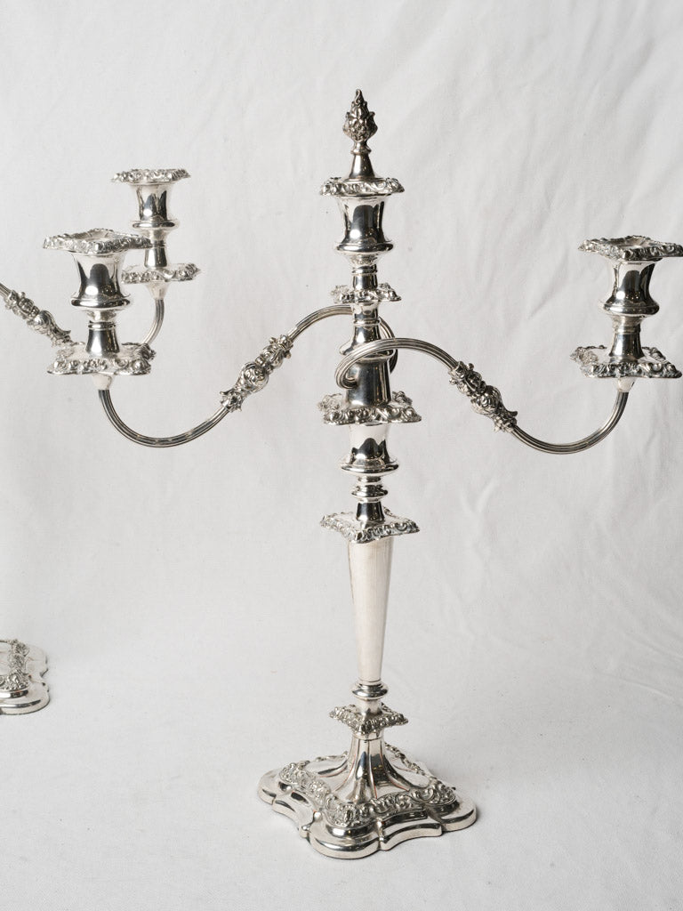 Vintage twisted branched table candelabra