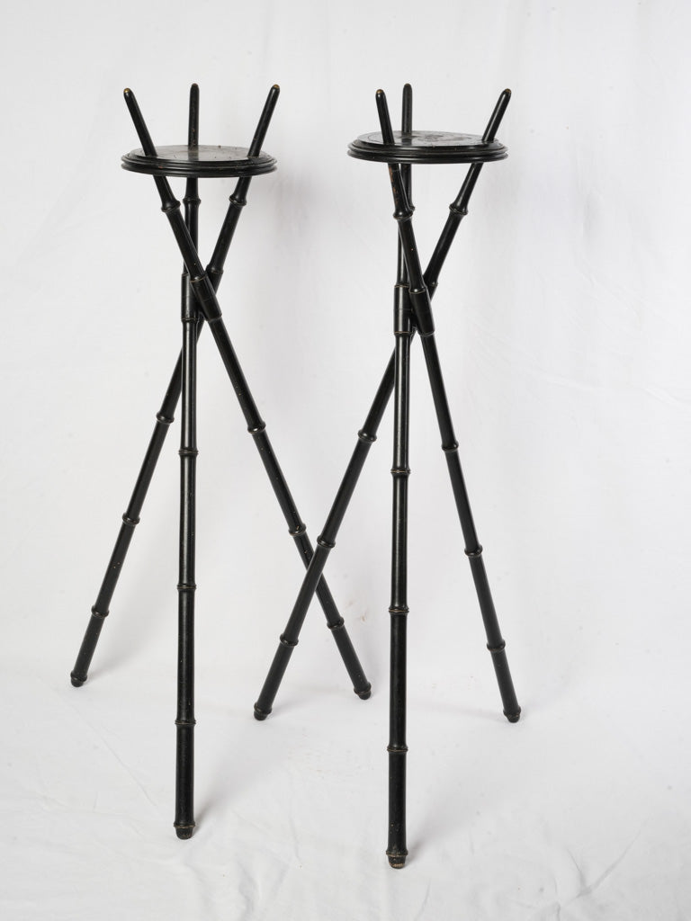Antique chic plant stands