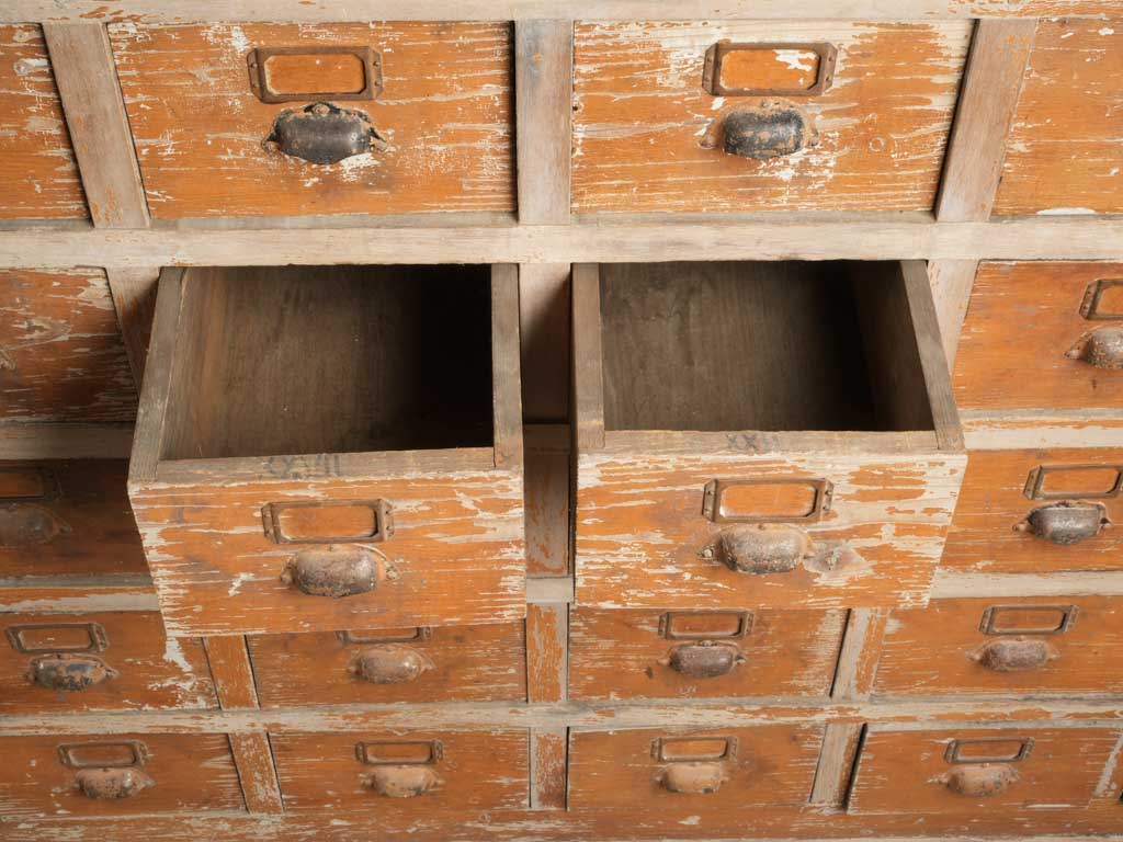Unique aged organizer cabinet