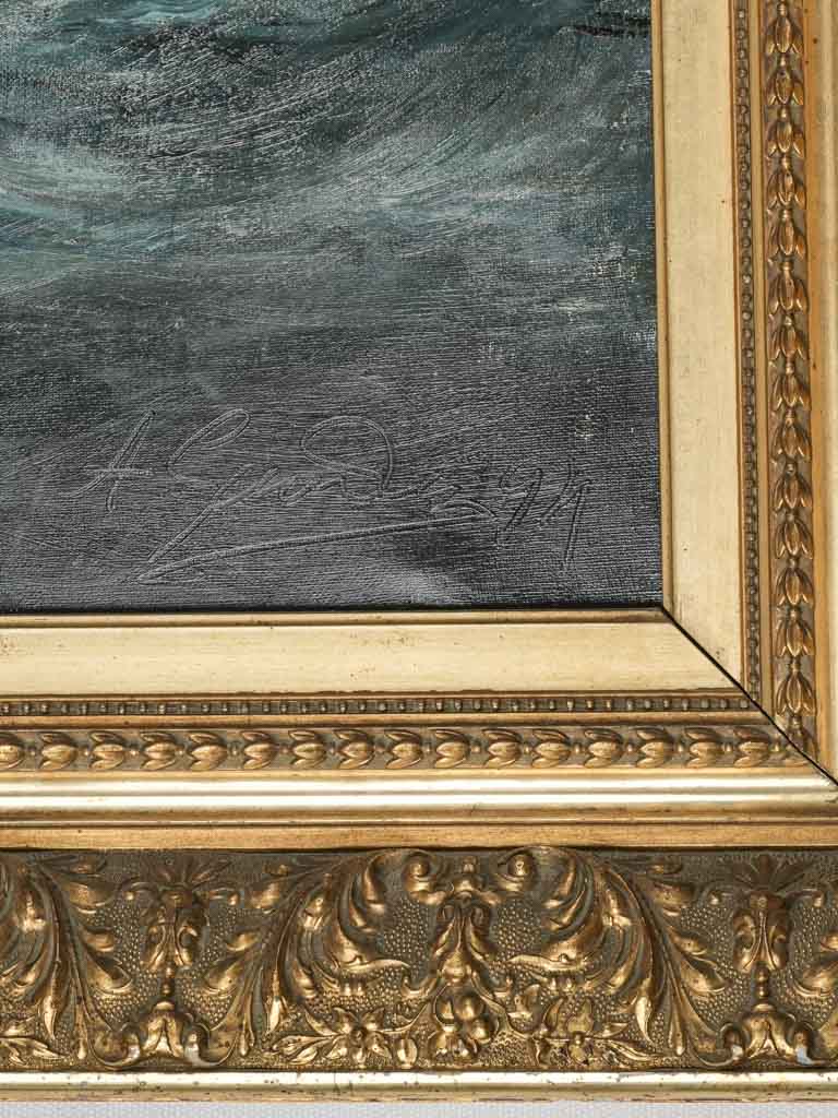 Powerful, historic boat portrait