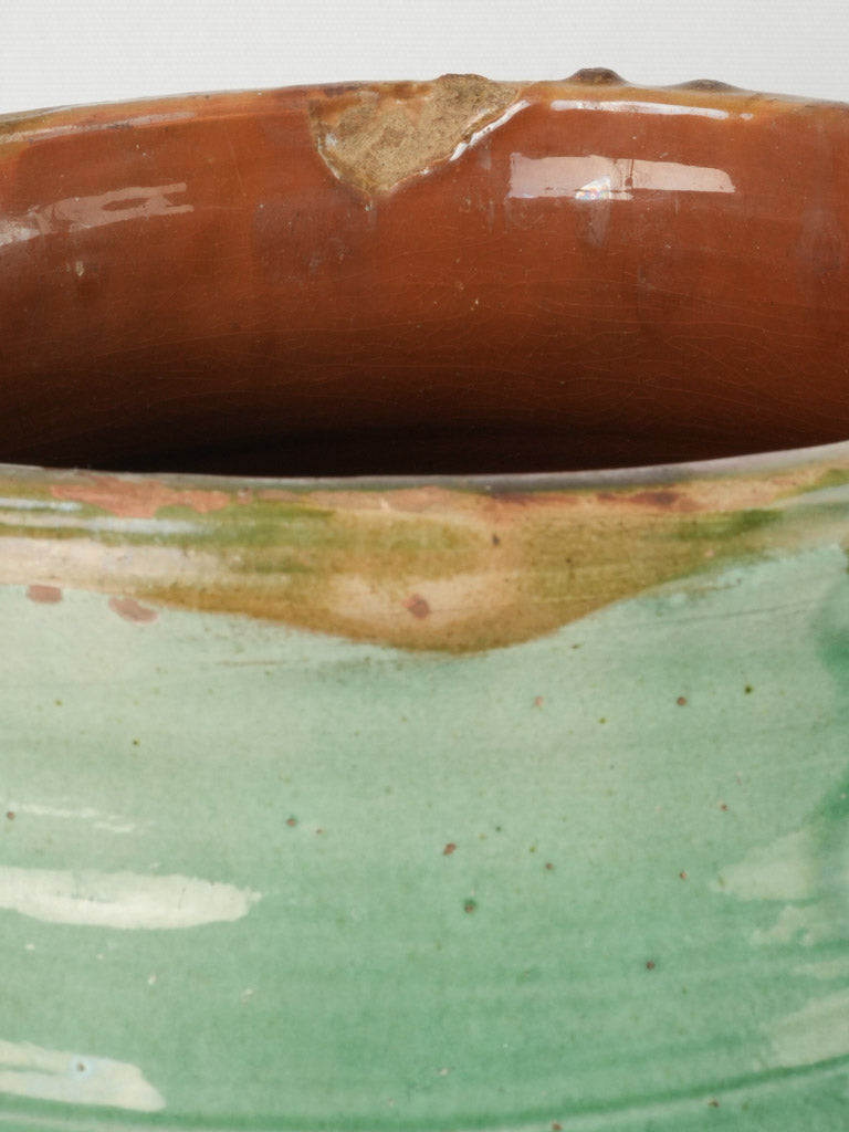 Rare antique glazed French pottery
