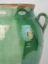 Mesmerizing green antique French pottery