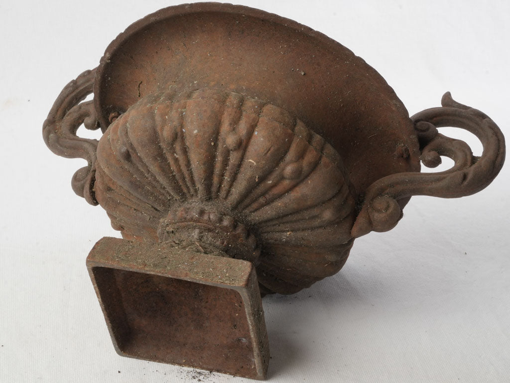 Aged traditional French urn  