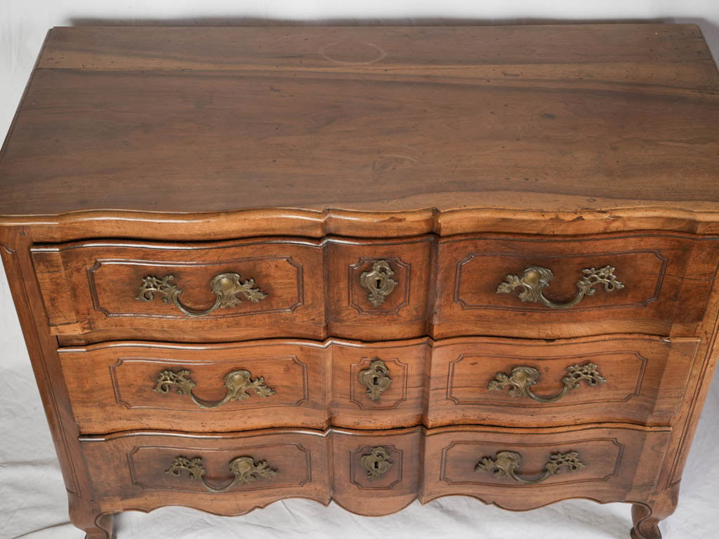 Textured aged timber console
