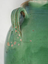 Mesmerizing vivid green Tournac pot