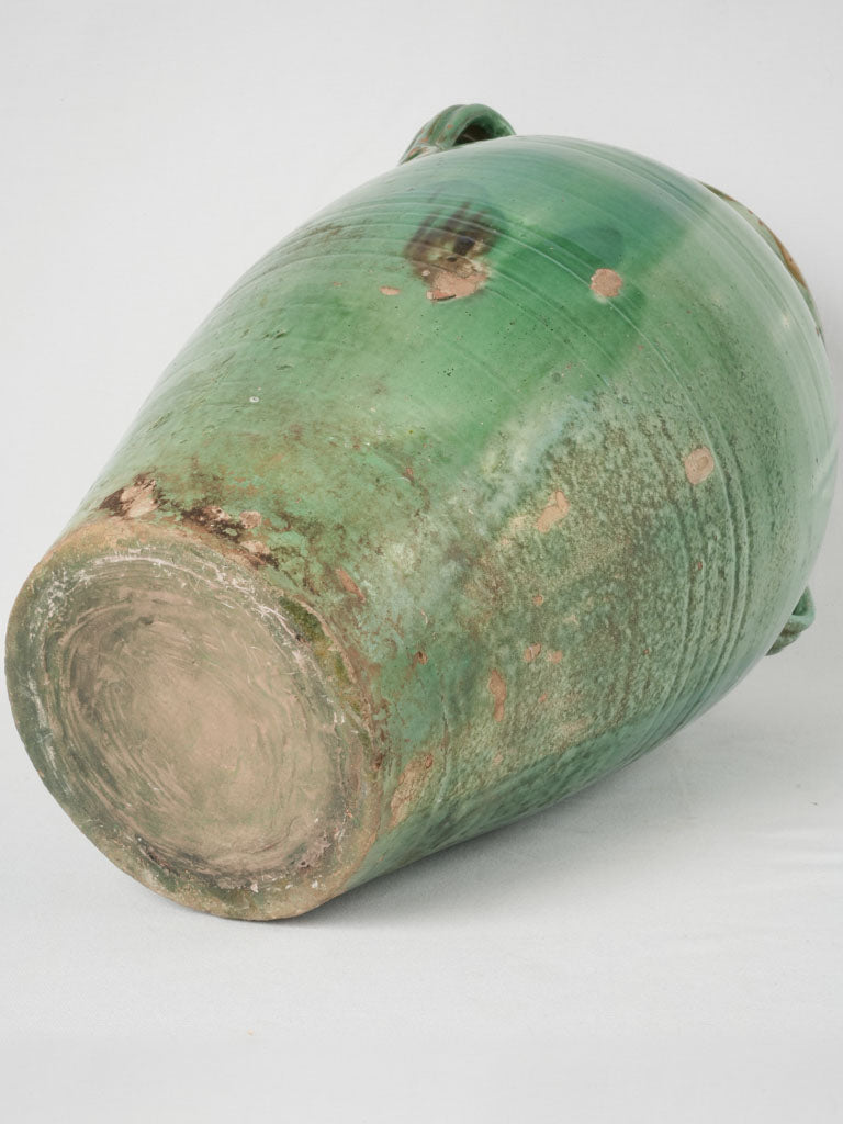 Vivid green 19th-century French pottery