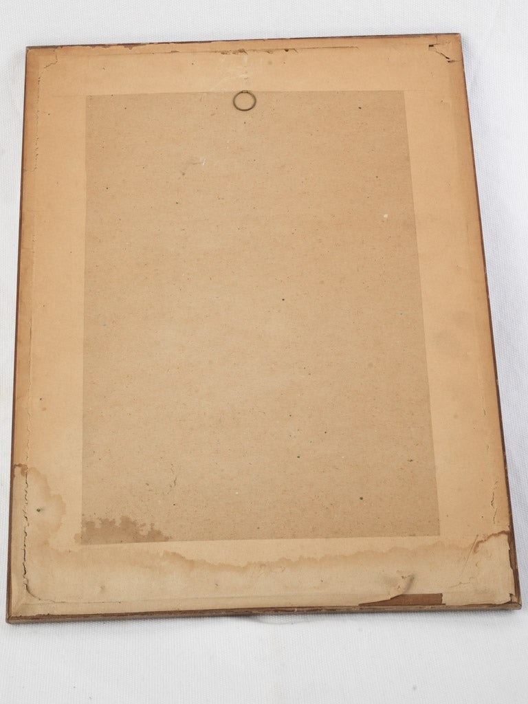 Classic Walnut-Toned Framed Sketch